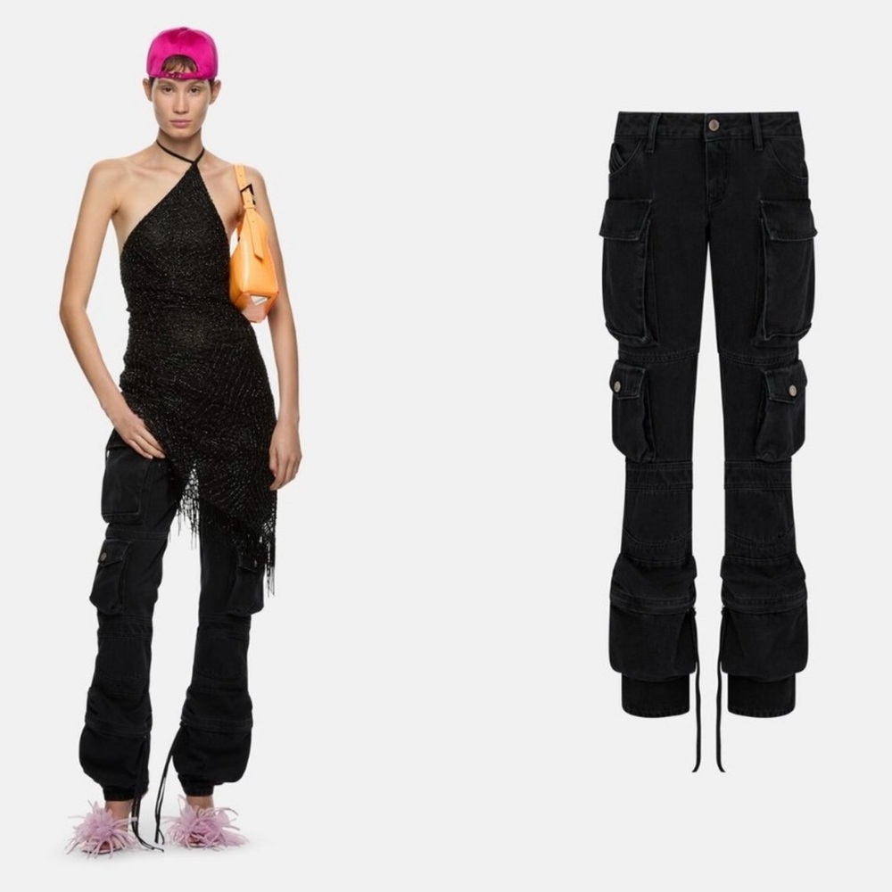 The Attico join us upstairs black jeans size 27 - Picture 2 of 8